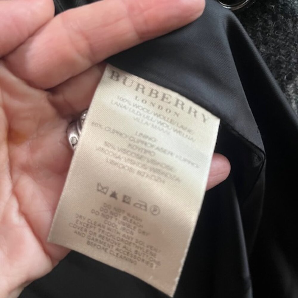 RARE Burberry Westminster Wool Swing Coat - Picture 14 of 14